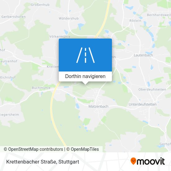 Krettenbacher Straße Karte
