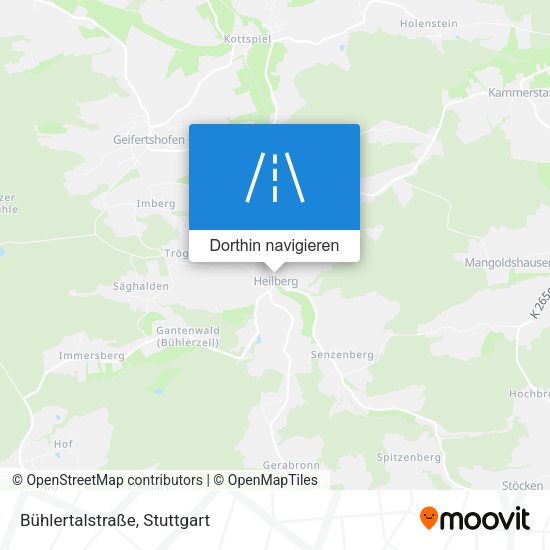 Bühlertalstraße Karte