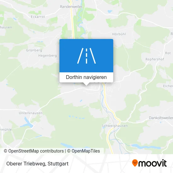 Oberer Triebweg Karte