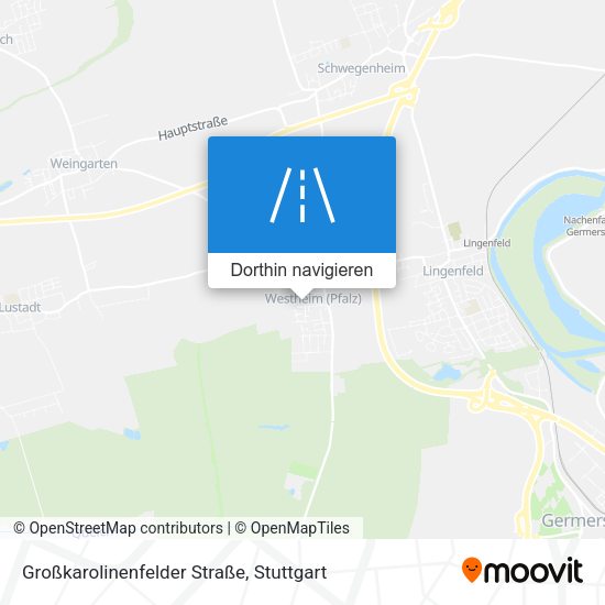Großkarolinenfelder Straße Karte