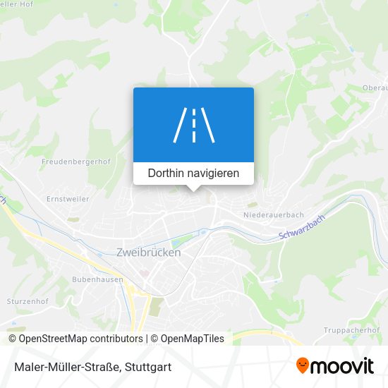 Maler-Müller-Straße Karte