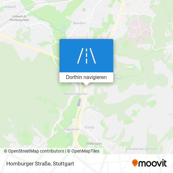 Homburger Straße Karte