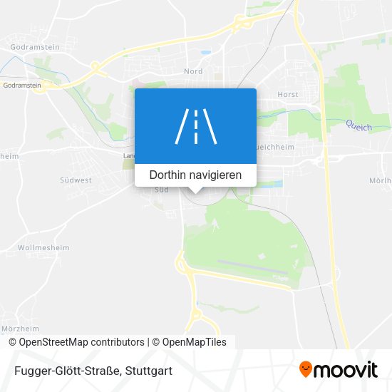 Fugger-Glött-Straße Karte