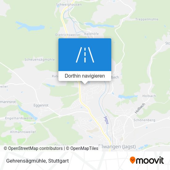 Gehrensägmühle Karte