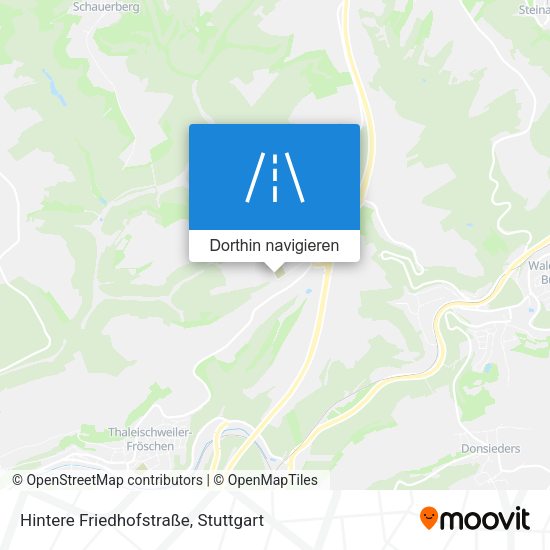 Hintere Friedhofstraße Karte