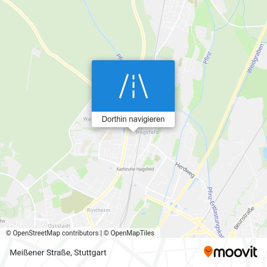 Meißener Straße Karte