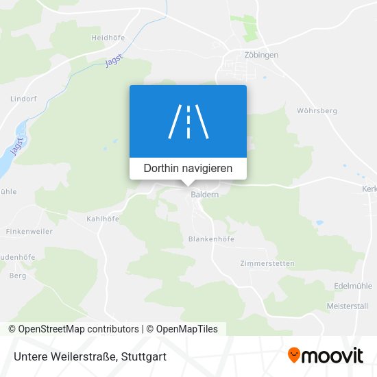 Untere Weilerstraße Karte
