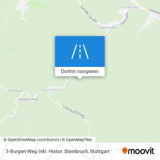 3-Burgen-Weg Inkl. Histor. Steinbruch Karte