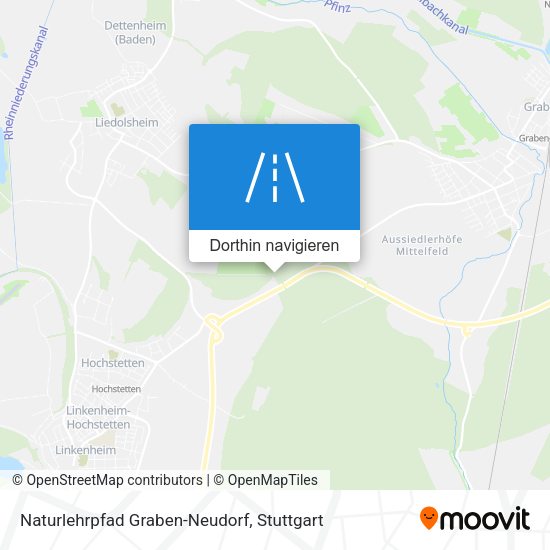 Naturlehrpfad Graben-Neudorf Karte