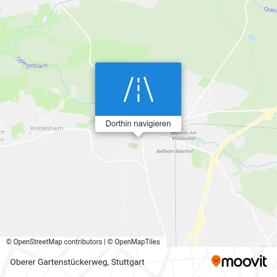 Oberer Gartenstückerweg Karte