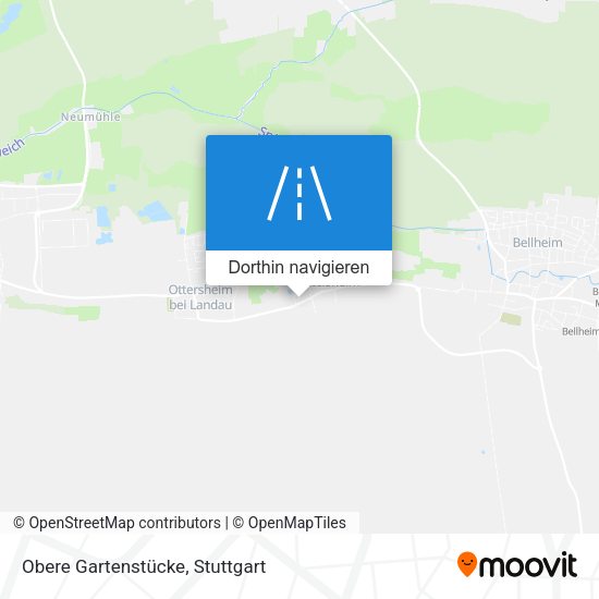 Obere Gartenstücke Karte