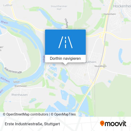 Erste Industriestraße Karte