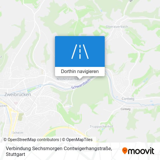 Verbindung Sechsmorgen Contwigerhangstraße Karte
