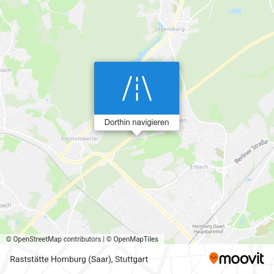 Raststätte Homburg (Saar) Karte