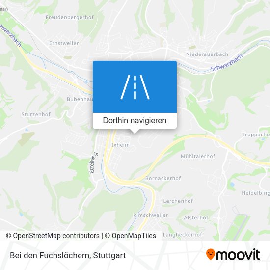 Bei den Fuchslöchern Karte