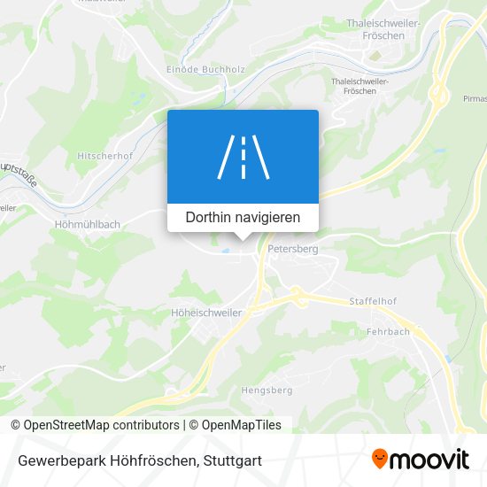 Gewerbepark Höhfröschen Karte