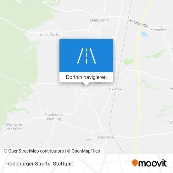 Radeburger Straße Karte