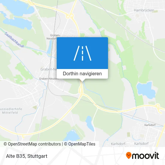 Alte B35 Karte