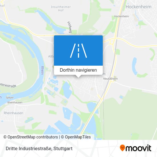 Dritte Industriestraße Karte