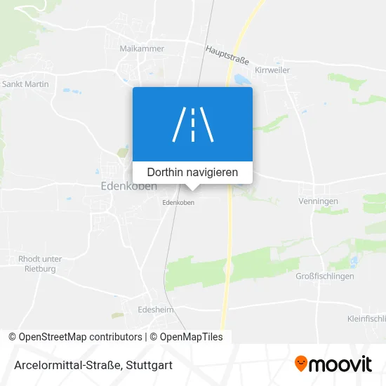 Arcelormittal-Straße Karte
