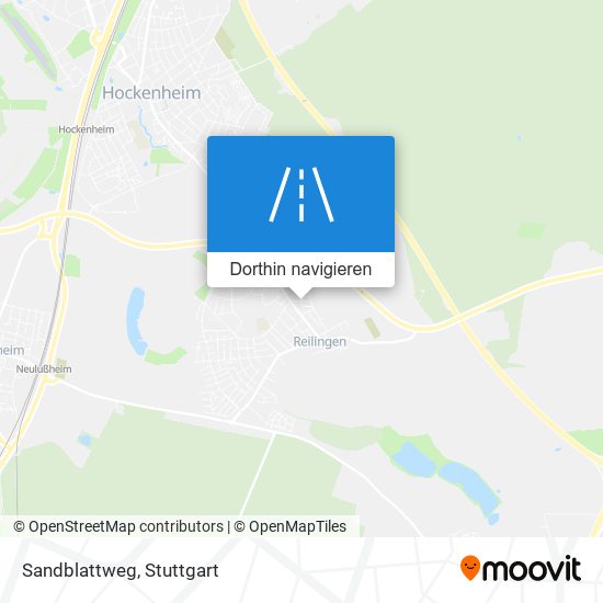 Sandblattweg Karte