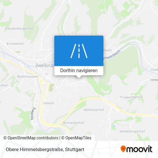 Obere Himmelsbergstraße Karte