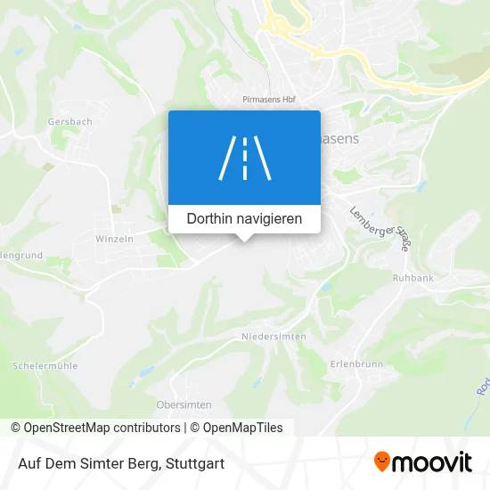 Auf Dem Simter Berg Karte