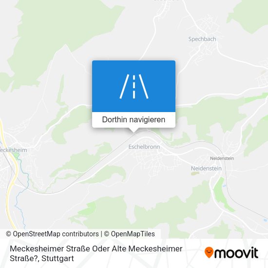 Meckesheimer Straße Oder Alte Meckesheimer Straße? Karte