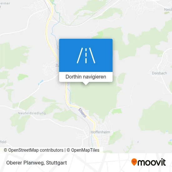 Oberer Planweg Karte