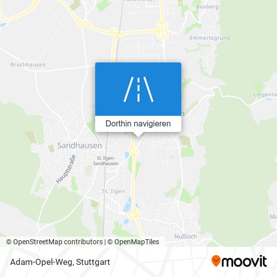 Adam-Opel-Weg Karte