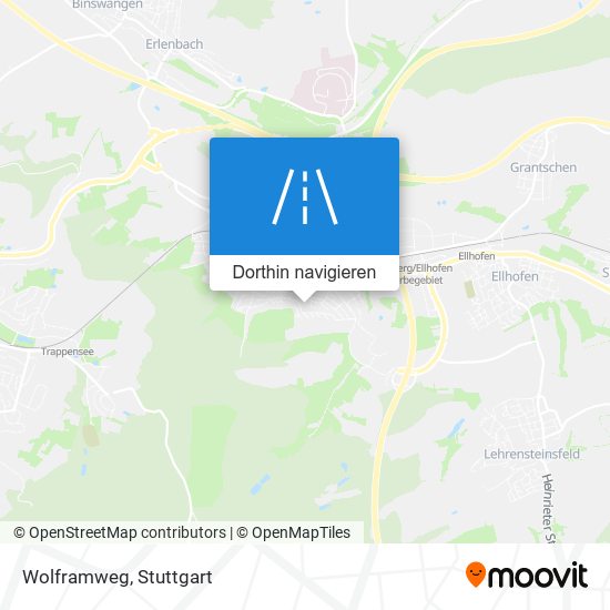 Wolframweg Karte