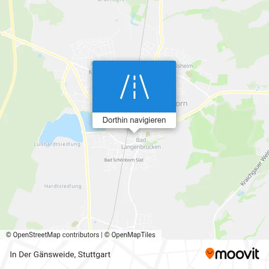 In Der Gänsweide Karte