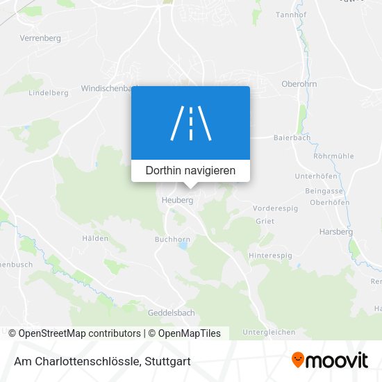 Am Charlottenschlössle Karte