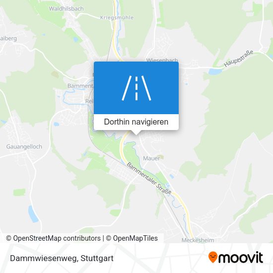 Dammwiesenweg Karte