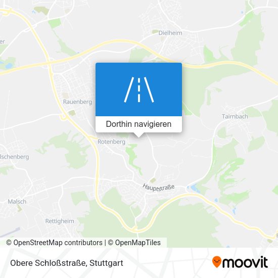 Obere Schloßstraße Karte
