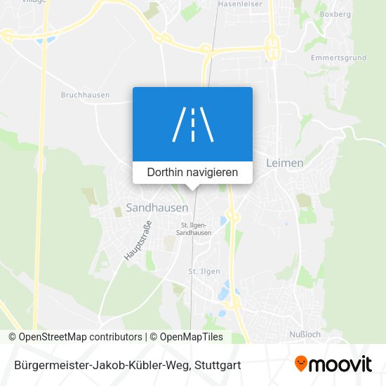 Bürgermeister-Jakob-Kübler-Weg Karte