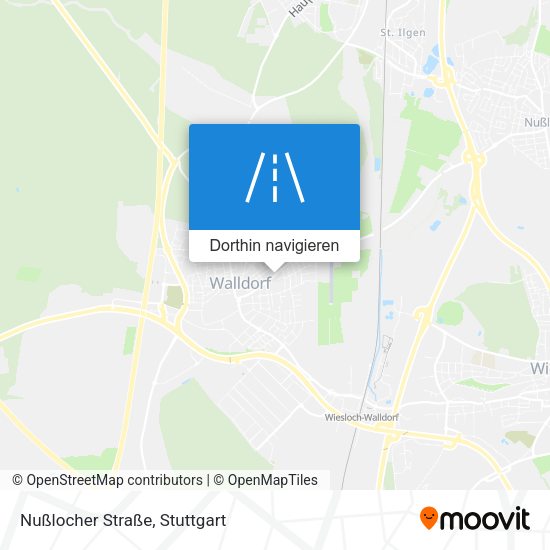 Nußlocher Straße Karte