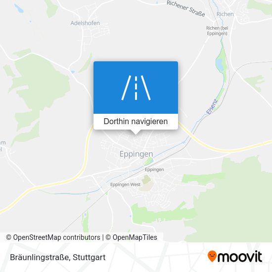 Bräunlingstraße Karte
