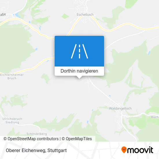 Oberer Eichenweg Karte