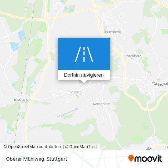 Oberer Mühlweg Karte