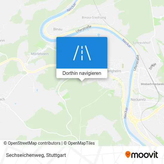 Sechseichenweg Karte