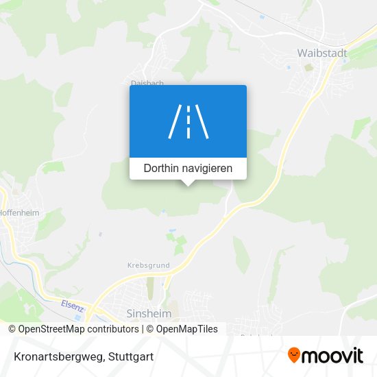 Kronartsbergweg Karte