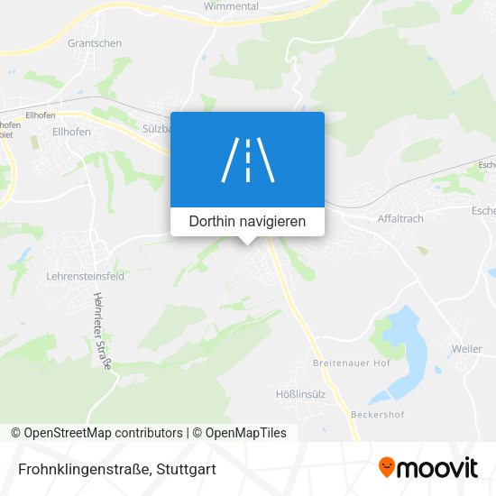 Frohnklingenstraße Karte