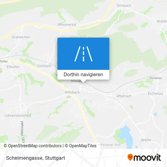 Schelmengasse Karte