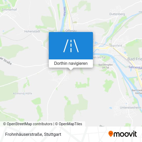 Frohnhäuserstraße Karte