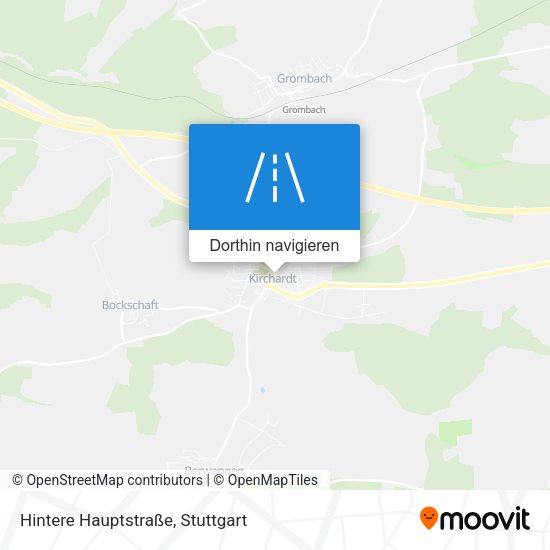 Hintere Hauptstraße Karte