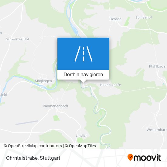 Ohrntalstraße Karte
