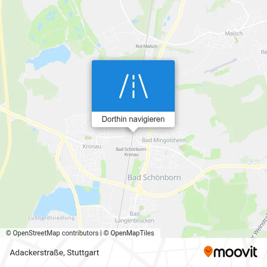 Adackerstraße Karte