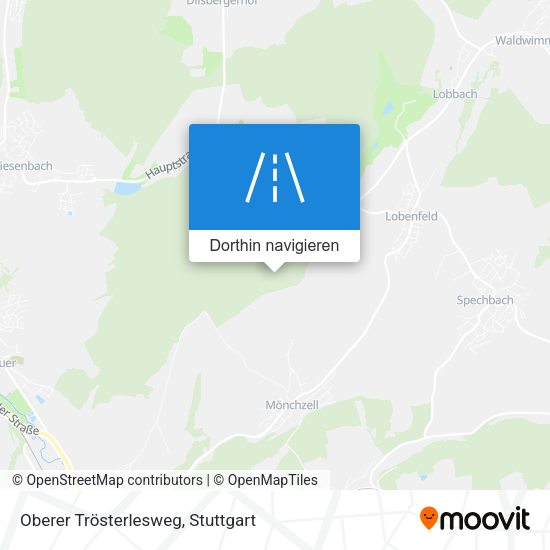 Oberer Trösterlesweg Karte
