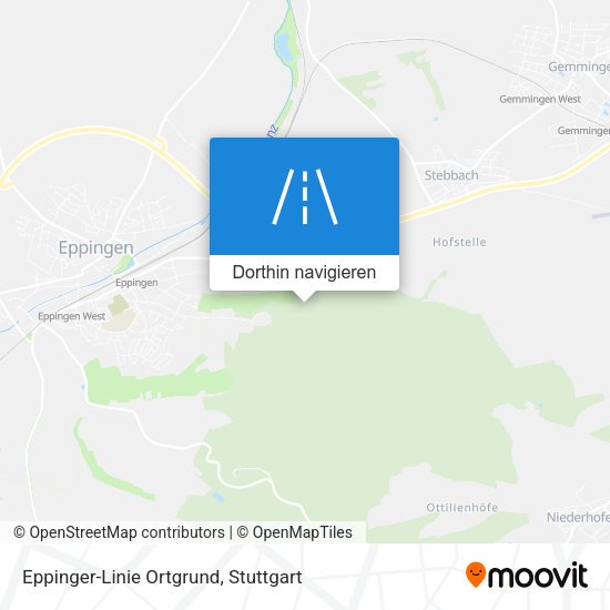 Eppinger-Linie  Ortgrund Karte